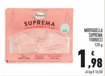 Conad Mortadella Suprema Fiorucci 120g offerta