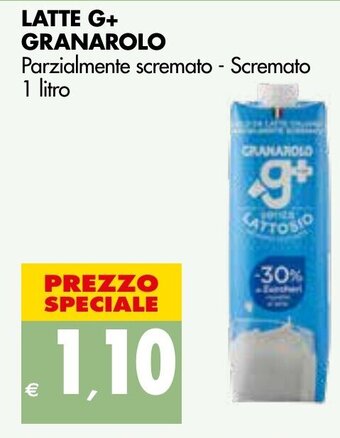 Tigros Granarolo Latte G+ Parzialmente scremato - Scremato 1 litro offerta