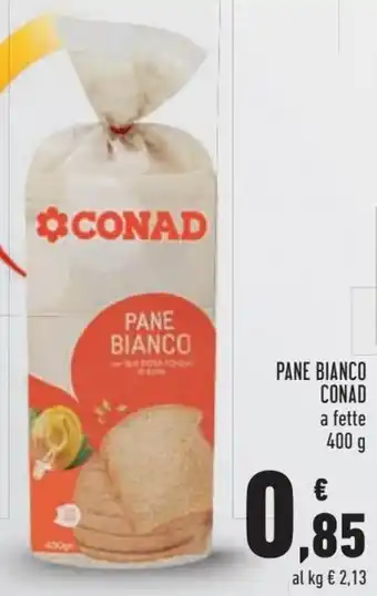 Conad Pane Blanco Conad a fette 400g offerta