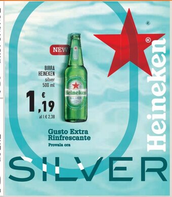 Conad Birra Heineken Silver 500 ml offerta