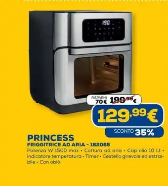 Euronics Princess friggitrice ad aria - 182065 offerta