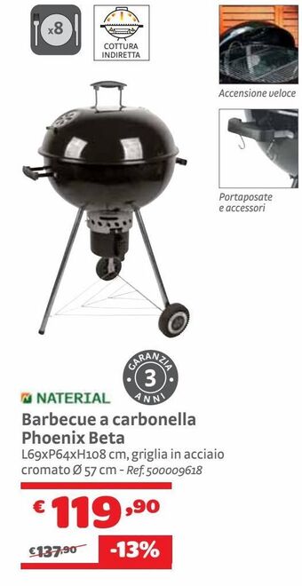 Barbecue a carbonella phoenix beta