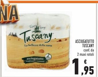 Conad Asciugatutto Tuscany conf. da 2 maxi rotoli offerta