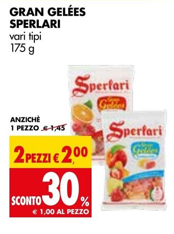 Tigros Sperlari Gran Gelées vari tipi 175 g offerta