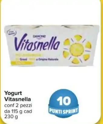 Carrefour Vitasnella Yogurt 2 pezzi 115g/230g offerta