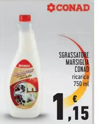 Conad Conad Sgrassatore Marsiglia ricarica 750ml offerta