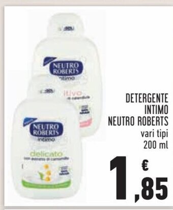 Conad Detergente Intimo Neutro Roberts vari tipi 200 ml offerta