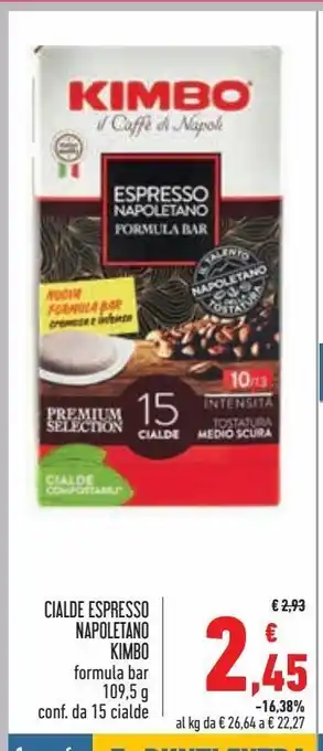 Conad Superstore Cialde espresso napoletano kimbo offerta