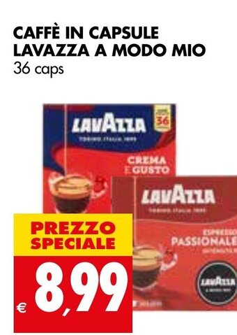 Tigros Lavazza A Modo Mio Caffè in Capsule 36 caps offerta