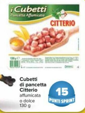 Carrefour Citterio Cubetti di pancetta 130g offerta