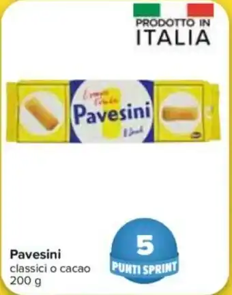 Carrefour Pavesini classici o cacao 200g offerta