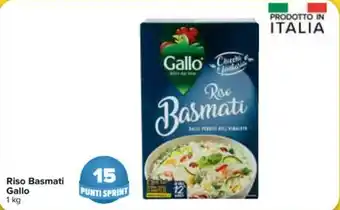 Carrefour Gallo Riso Basmati 1kg offerta