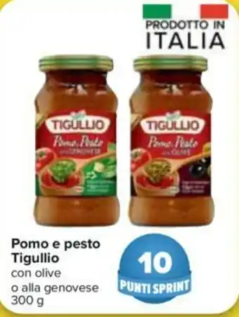 Carrefour Tigullio Pomo e pesto 300g offerta