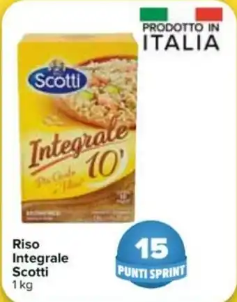 Carrefour Scotti Riso Integrale 1kg offerta