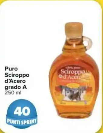 Carrefour Sciroppo d'Acero grado A Puro 250ml offerta