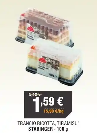 Stabinger Trancio Ricotta Tiramisu 100 g