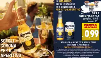 Tigros Corona Extra Birra bottiglia 35,5 cl - lattina 33 cl offerta