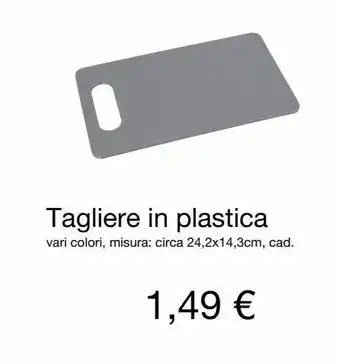 Tagliere in plastica