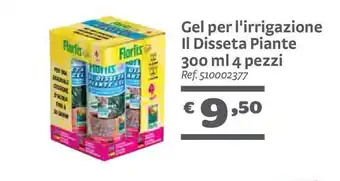 Gel per l'irrigazione il disseta piante 300 ml 4 pezzi