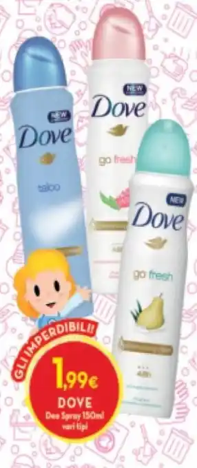 Proshop Dove Deo Spray 150 ml vari tipi offerta
