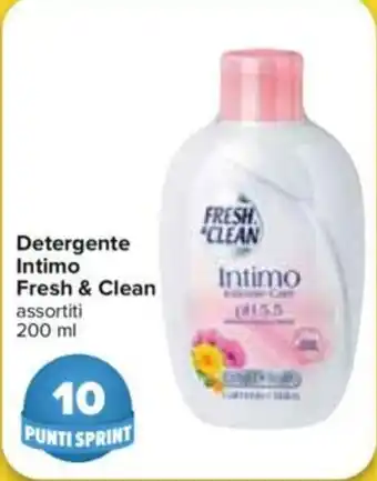 Carrefour Fresh & Clean Intimo Detergente 200ml offerta