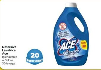 Carrefour Ace Detersivo Lavatrice 30 lavaggi offerta