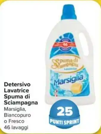 Carrefour Spuma di Sciampagna Detersivo Lavatrice 46 lavaggi offerta