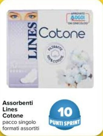 Carrefour Lines Cotone Assorbenti offerta