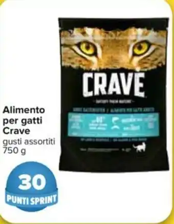 Carrefour Crave Alimento per gatti 750g offerta