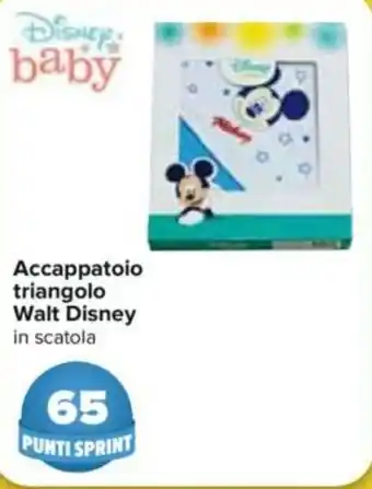 Carrefour Disney Baby Walt Accappatoio triangolo offerta