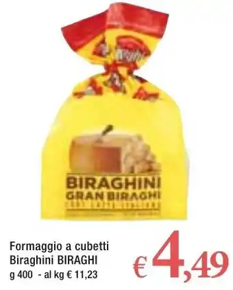 Biraghini Gran Biraghi Formaggio a cubetti 400g