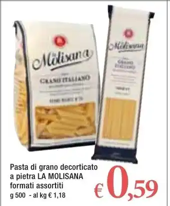 Famila La Molisana Pasta di grano decorticato a pietra formati assortiti 500g offerta