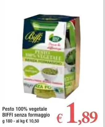 Famila Biffi Pesto 100% vegetale senza formaggio 180g offerta