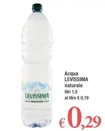 Famila Levissima Acqua Naturale 1,5 litri offerta