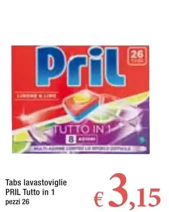 Famila Pril Tutto in 1 Tabs lavastoviglie 26 pezzi offerta