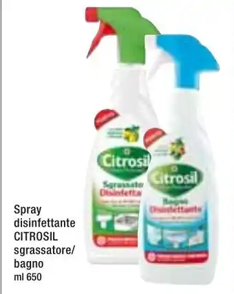 Famila Citrosil Sgrassatore/Bagno Spray disinfettante 650ml offerta