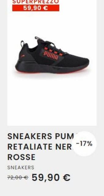 Pittarello Scarpe sportive puma offerta