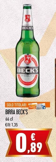 Conad Birra beck's offerta