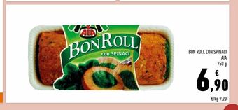 Conad Bon roll con spinaci aia offerta