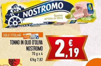Conad Tonno in olio d'oliva nostromo offerta
