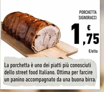 Conad Porchetta signoracci offerta