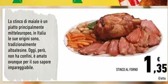 Conad Stinco al forno offerta