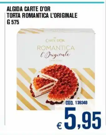 Adhoc Algida carte d'or torta romantica l'originale offerta