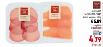 Conad Conad Sapori&Idee Carpaccio 100 g offerta