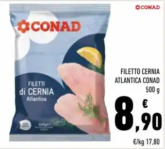Conad Conad Filetto cernia atlantica 500 g offerta