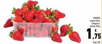 Conad Fragole 250 g offerta