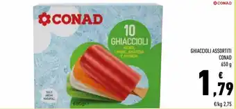 Conad Ghiaccioli assortiti 650 g