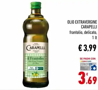 Conad Carapelli Olio Extravergine 1 lt offerta