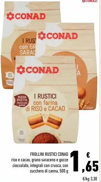 Conad Conad Frollini Rustici 500 g offerta