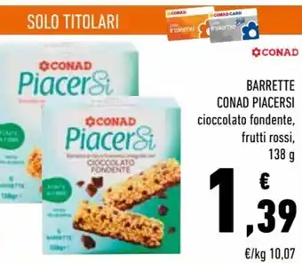 Conad Conad PiacerSi Barrette 138 g offerta